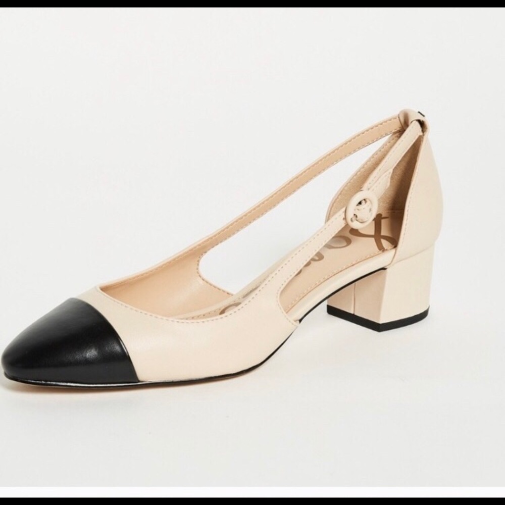 Sam Eldelmon Leah cap toe pumps